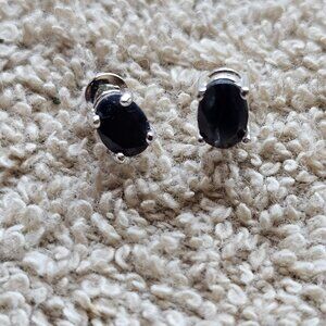 Vintage Dark Topaz earrings
